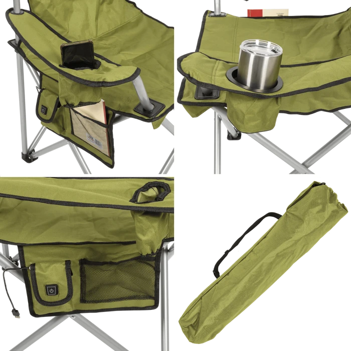 ShelterLogic Deluxe Heated Folding Quad Chair 2 ShelterLogic Deluxe Heated Folding Quad Chair - Image 2