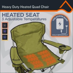 ShelterLogic Deluxe Heated Folding Quad Chair 14 ShelterLogic Deluxe Heated Folding Quad Chair -ShelterLogic || Arrow Shop qc500h 454 ei heatedseat v2