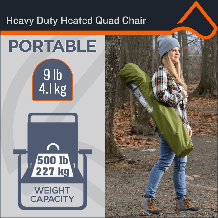 ShelterLogic Deluxe Heated Folding Quad Chair 8 ShelterLogic Deluxe Heated Folding Quad Chair - Image 8