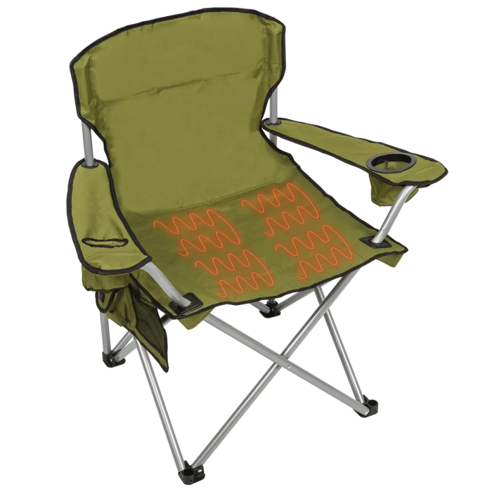 ShelterLogic Deluxe Heated Folding Quad Chair 1 ShelterLogic Deluxe Heated Folding Quad Chair