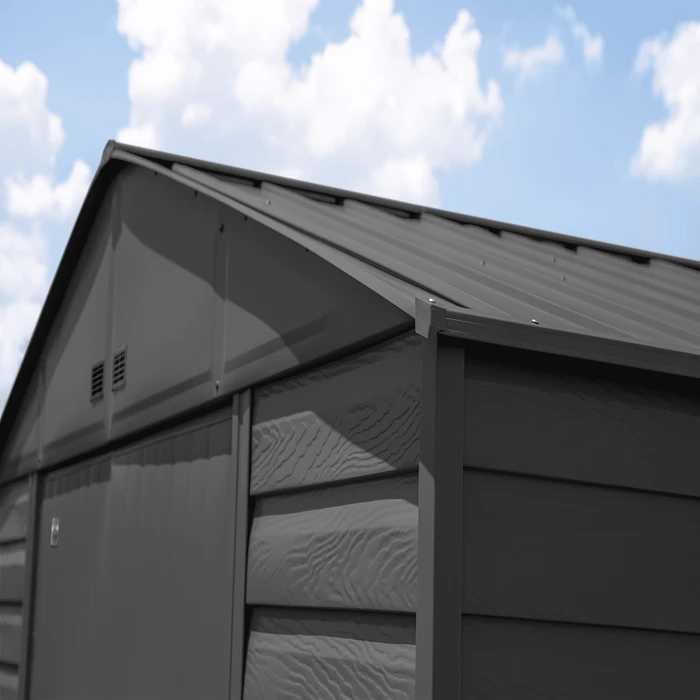 Arrow Select Steel Storage Shed, 12x17, Charcoal 11 Arrow Select Steel Storage Shed, 12x17, Charcoal - Image 11