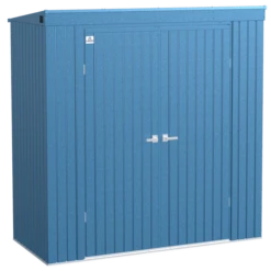 Arrow Elite Steel Storage Shed, 8x4, Blue Grey