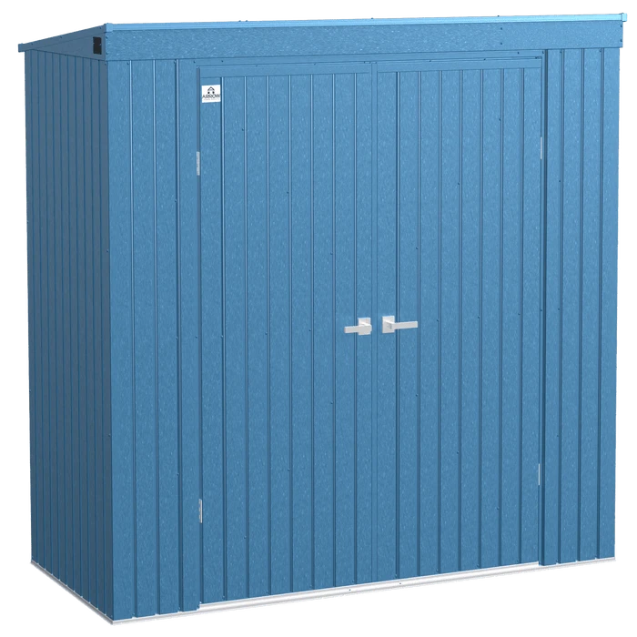 Arrow Elite Steel Storage Shed, 8x4, Blue Grey 1 Arrow Elite Steel Storage Shed, 8x4, Blue Grey
