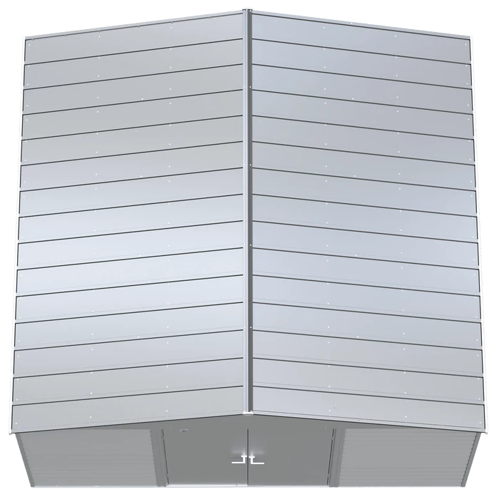 Arrow Select Steel Storage Shed, 14x12, Flute Grey 3 Arrow Select Steel Storage Shed, 14x12, Flute Grey - Image 3