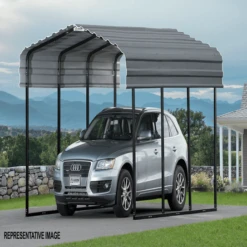 Arrow Carport 10x20x09 Charcoal BKP 27 Arrow Carport 10x20x09 Charcoal BKP -ShelterLogic || Arrow Shop qsvwzragxmhqmacojdo3