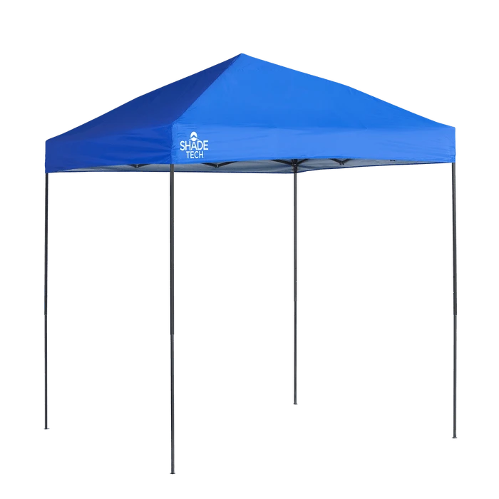 ShelterLogic Shade Tech Straight Leg Pop-Up Canopy Tent Blue 1 ShelterLogic Shade Tech Straight Leg Pop-Up Canopy Tent Blue