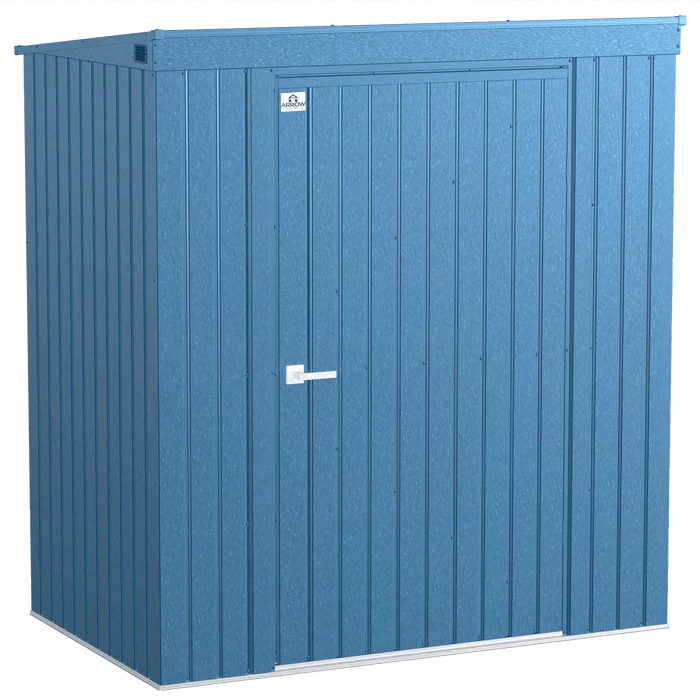 Arrow Elite Steel Storage Shed, 6x4, Blue Grey 1 Arrow Elite Steel Storage Shed, 6x4, Blue Grey