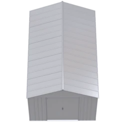 Arrow Classic Metal Shed, 14 X 12, Flute Grey -ShelterLogic || Arrow Shop rlhlha7pwsb7fpsgfxxe