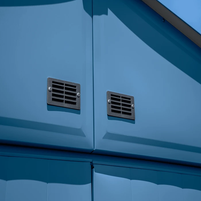 Arrow Select Steel Storage Shed, 14x14, Blue Grey 13 Arrow Select Steel Storage Shed, 14x14, Blue Grey - Image 13