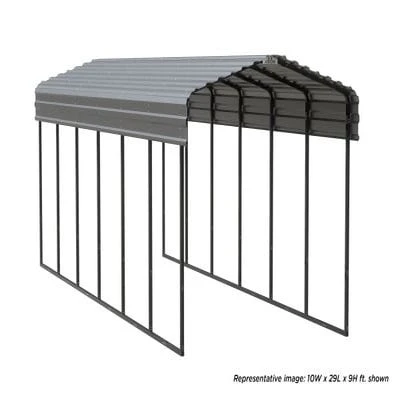 Arrow Carport 10x20x09 Charcoal BKP 14 Arrow Carport 10x20x09 Charcoal BKP - Image 14