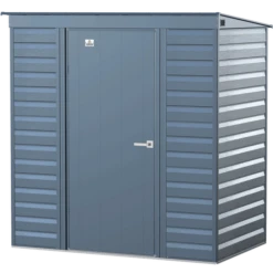 Arrow Select Steel Storage Shed, 8x8, Blue Grey -ShelterLogic || Arrow Shop scbg silo image 06