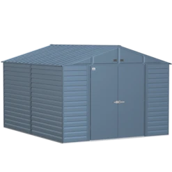 Arrow Select Steel Storage Shed, 10x12, Blue Grey -ShelterLogic || Arrow Shop scg1012bg silo image 01