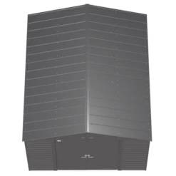 Arrow Select Steel Storage Shed, 10x12, Charcoal 17 Arrow Select Steel Storage Shed, 10x12, Charcoal -ShelterLogic || Arrow Shop scg1012cc silo image 03