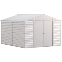 Arrow Select Steel Storage Shed, 10x12, Flute Grey 16 Arrow Select Steel Storage Shed, 10x12, Flute Grey -ShelterLogic || Arrow Shop scg1012fg silo image 01