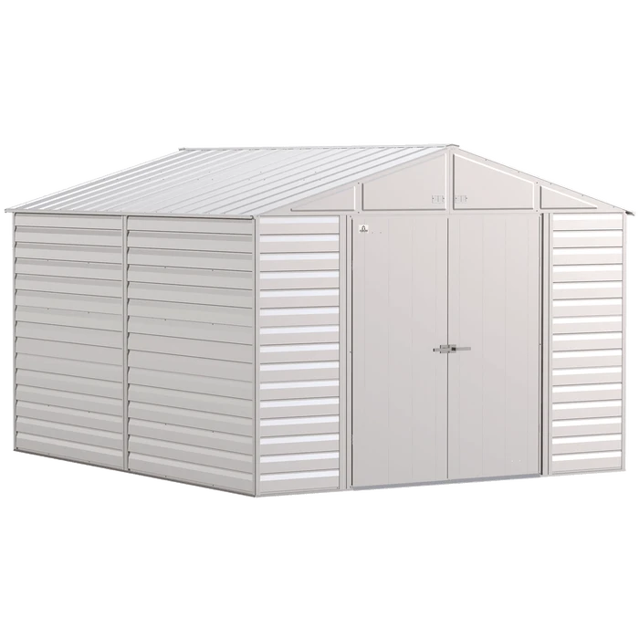 Arrow Select Steel Storage Shed, 10x12, Flute Grey 5 Arrow Select Steel Storage Shed, 10x12, Flute Grey - Image 5