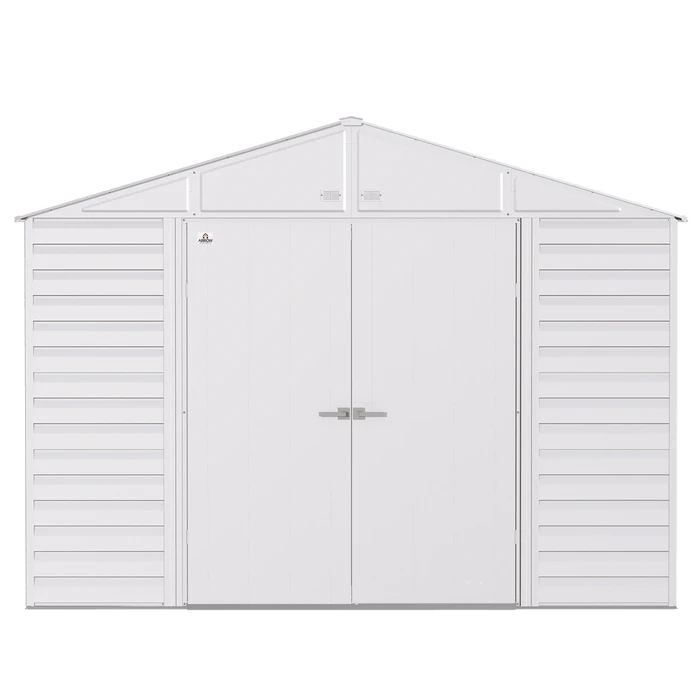 Arrow Select Steel Storage Shed, 10x12, Flute Grey 1 Arrow Select Steel Storage Shed, 10x12, Flute Grey