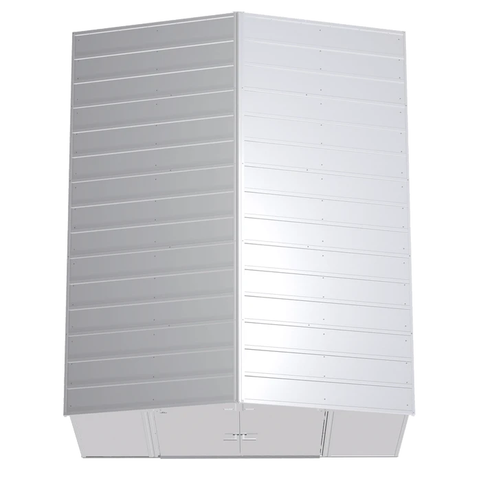 Arrow Select Steel Storage Shed, 10x12, Flute Grey 8 Arrow Select Steel Storage Shed, 10x12, Flute Grey - Image 8