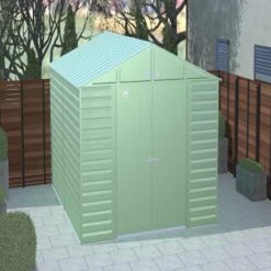 Arrow Select Steel Storage Shed, 10x12, Sage Green 14 Arrow Select Steel Storage Shed, 10x12, Sage Green -ShelterLogic || Arrow Shop scg1012sg image 01