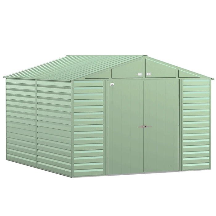 Arrow Select Steel Storage Shed, 10x12, Sage Green 5 Arrow Select Steel Storage Shed, 10x12, Sage Green - Image 5