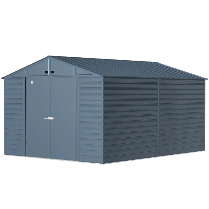 Arrow Select Steel Storage Shed, 10x14, Blue Grey 7 Arrow Select Steel Storage Shed, 10x14, Blue Grey - Image 7