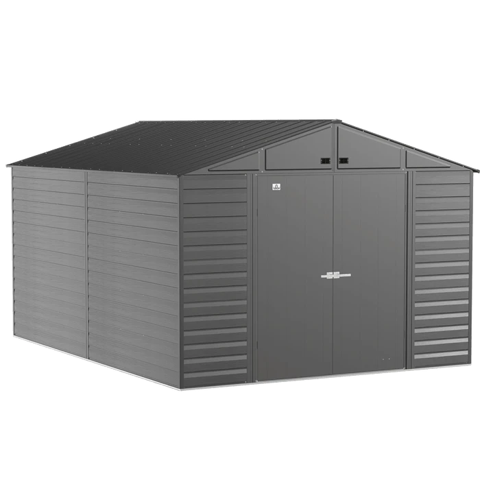 Arrow Select Steel Storage Shed, 10x14, Charcoal 2 Arrow Select Steel Storage Shed, 10x14, Charcoal - Image 2
