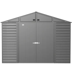 Arrow Select Steel Storage Shed, 10x14, Charcoal 19 Arrow Select Steel Storage Shed, 10x14, Charcoal -ShelterLogic || Arrow Shop scg1014cc silo image 02