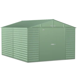 Arrow Select Steel Storage Shed, 10x14, Sage Green