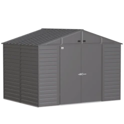 Arrow Select Steel Storage Shed, 10x8, Charcoal 16 Arrow Select Steel Storage Shed, 10x8, Charcoal -ShelterLogic || Arrow Shop scg108cc silo image 01