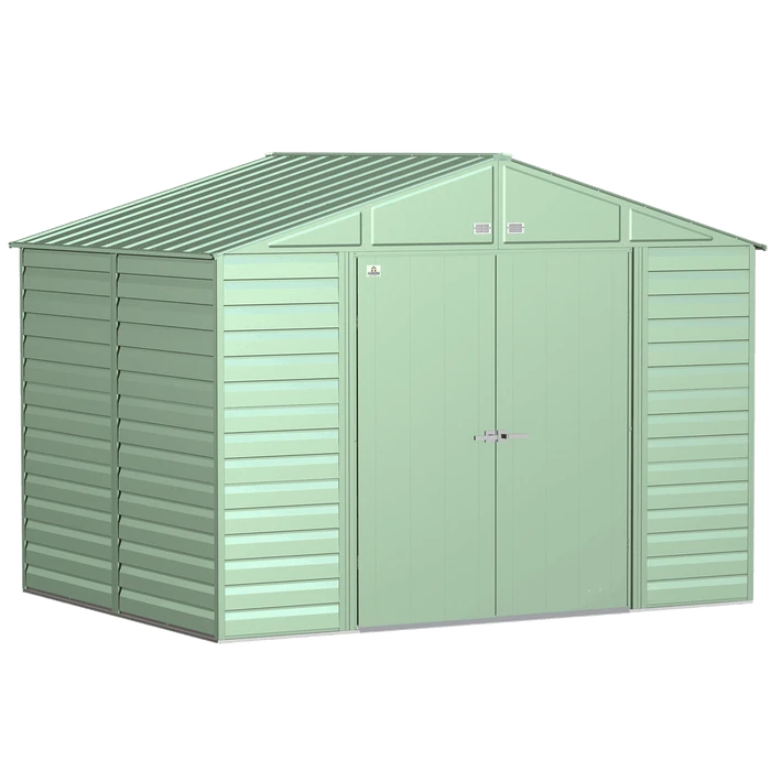 Arrow Select Steel Storage Shed, 10x8, Sage Green 5 Arrow Select Steel Storage Shed, 10x8, Sage Green - Image 5