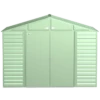 Arrow Select Steel Storage Shed, 10x8, Sage Green