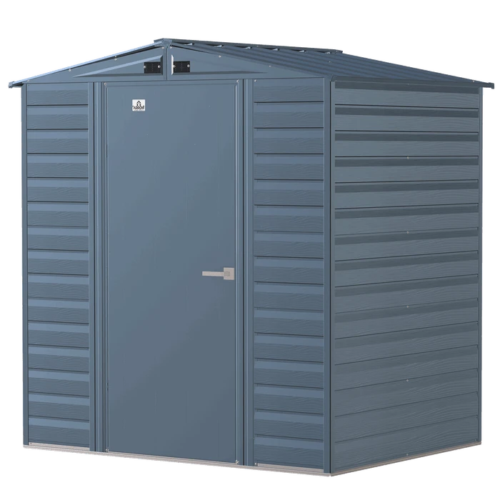 Arrow Select Steel Storage Shed, 6x5, Blue Grey 9 Arrow Select Steel Storage Shed, 6x5, Blue Grey - Image 9