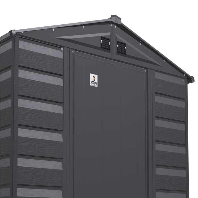 Arrow Select Steel Storage Shed, 6x7, Charcoal 11 Arrow Select Steel Storage Shed, 6x7, Charcoal - Image 11