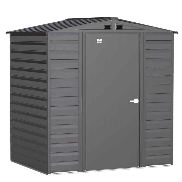 Arrow Select Steel Storage Shed, 6x5, Charcoal 2 Arrow Select Steel Storage Shed, 6x5, Charcoal - Image 2
