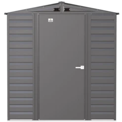 Arrow Select Steel Storage Shed, 6x5, Charcoal 19 Arrow Select Steel Storage Shed, 6x5, Charcoal -ShelterLogic || Arrow Shop scg65cc silo image 02