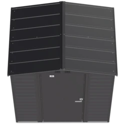 Arrow Select Steel Storage Shed, 6x5, Charcoal 20 Arrow Select Steel Storage Shed, 6x5, Charcoal -ShelterLogic || Arrow Shop scg65cc silo image 03