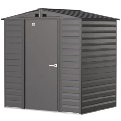 Arrow Select Steel Storage Shed, 6x5, Charcoal 23 Arrow Select Steel Storage Shed, 6x5, Charcoal -ShelterLogic || Arrow Shop scg65cc silo image 06
