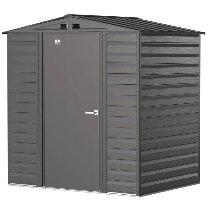 Arrow Select Steel Storage Shed, 6x5, Charcoal 9 Arrow Select Steel Storage Shed, 6x5, Charcoal - Image 9