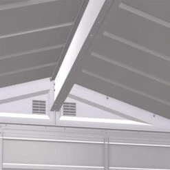 Arrow Select Steel Storage Shed, 6x7, Flute Grey -ShelterLogic || Arrow Shop scg65fg scg67fg detail image 01 1