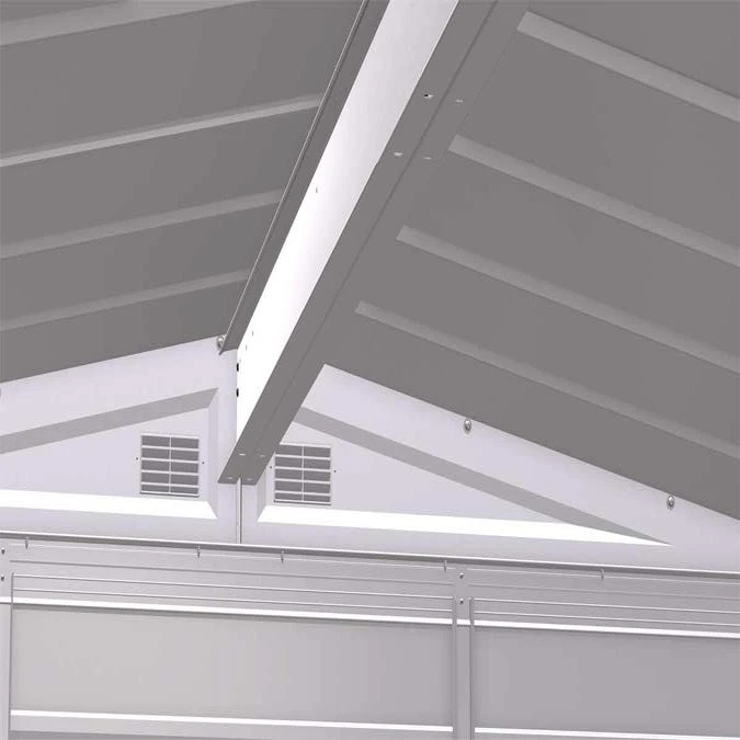 Arrow Select Steel Storage Shed, 6x5, Flute Grey 12 Arrow Select Steel Storage Shed, 6x5, Flute Grey - Image 12