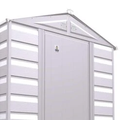 Arrow Select Steel Storage Shed, 6x5, Flute Grey 25 Arrow Select Steel Storage Shed, 6x5, Flute Grey -ShelterLogic || Arrow Shop scg65fg scg67fg detail image 02