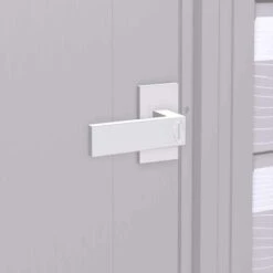 Arrow Select Steel Storage Shed, 6x4, Flute Grey -ShelterLogic || Arrow Shop scg65fg scg67fg scp64fg detail image 01 1