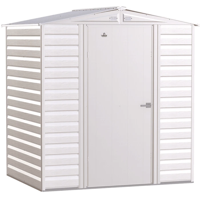 Arrow Select Steel Storage Shed, 6x5, Flute Grey 2 Arrow Select Steel Storage Shed, 6x5, Flute Grey - Image 2