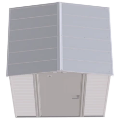 Arrow Select Steel Storage Shed, 6x5, Flute Grey 20 Arrow Select Steel Storage Shed, 6x5, Flute Grey -ShelterLogic || Arrow Shop scg65fg silo image 03