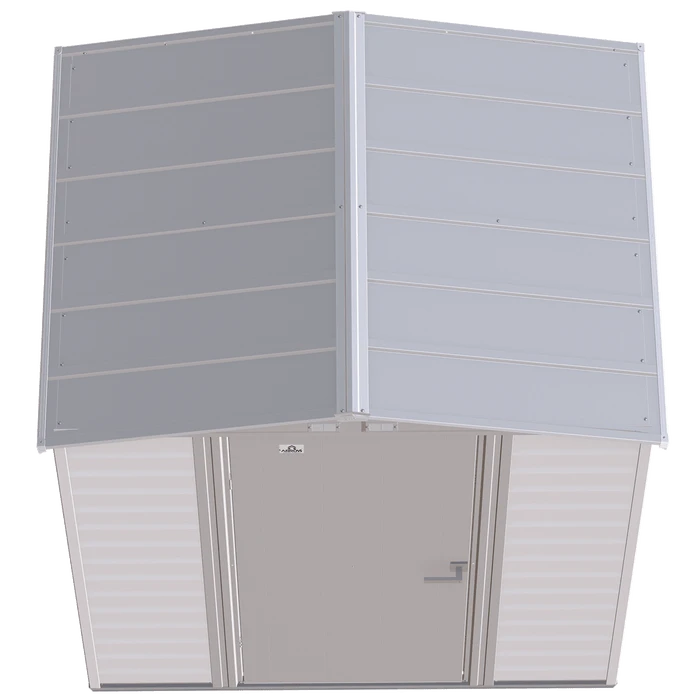 Arrow Select Steel Storage Shed, 6x5, Flute Grey 6 Arrow Select Steel Storage Shed, 6x5, Flute Grey - Image 6