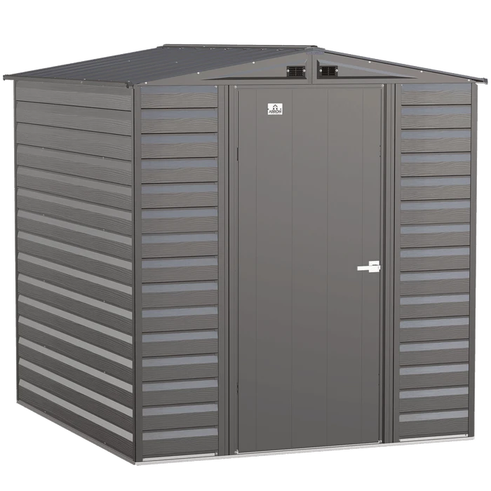 Arrow Select Steel Storage Shed, 6x7, Charcoal 2 Arrow Select Steel Storage Shed, 6x7, Charcoal - Image 2