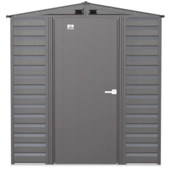 Arrow Select Steel Storage Shed, 6x7, Charcoal 19 Arrow Select Steel Storage Shed, 6x7, Charcoal -ShelterLogic || Arrow Shop scg67cc silo image 02