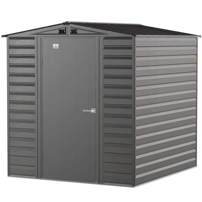 Arrow Select Steel Storage Shed, 6x7, Charcoal 9 Arrow Select Steel Storage Shed, 6x7, Charcoal - Image 9