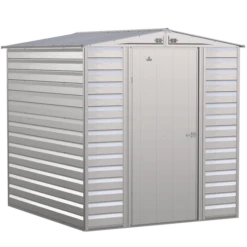 Arrow Select Steel Storage Shed, 6x7, Flute Grey