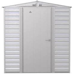 Arrow Select Steel Storage Shed, 6x7, Flute Grey -ShelterLogic || Arrow Shop scg67fg silo image 02