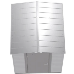 Arrow Select Steel Storage Shed, 6x7, Flute Grey -ShelterLogic || Arrow Shop scg67fg silo image 03